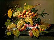 Severin Roesen Still Life with a Basket of Fruit USA oil painting artist